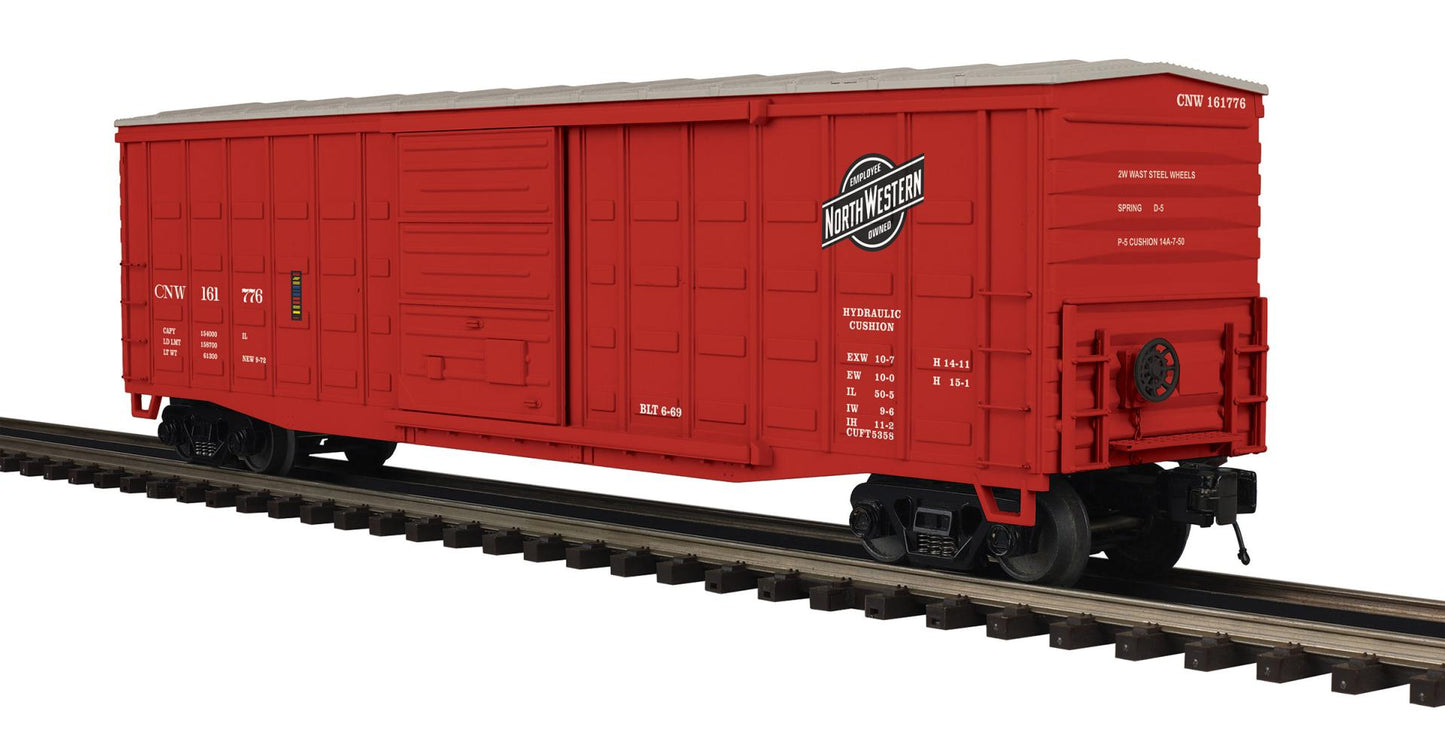 MTH 20-99568 O Scale Premier Chicago North Western 50’ Waffle Box Car