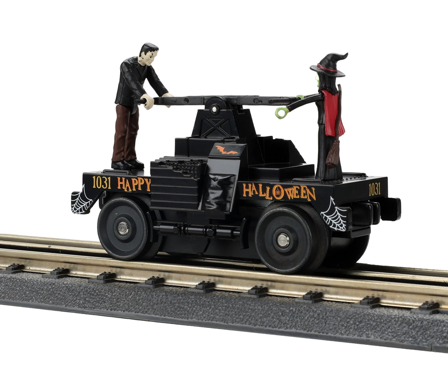 MTH 30-5242 Halloween O Gauge RailKing Operating Hand Car