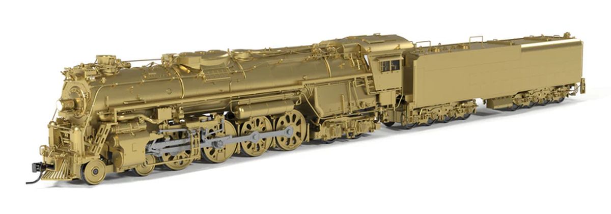 Broadway Limited 10115 ATSF Class 2900 4-8-4, Unlettered, Painted Brass, Details As #2926 Appears Today, No-Sound / DCC-Ready