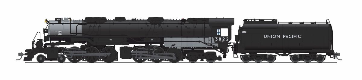 Broadway Limited 9912 CSA-2 Brass Hybrid UP Early Challenger, Union Pacific Post-1947 3822