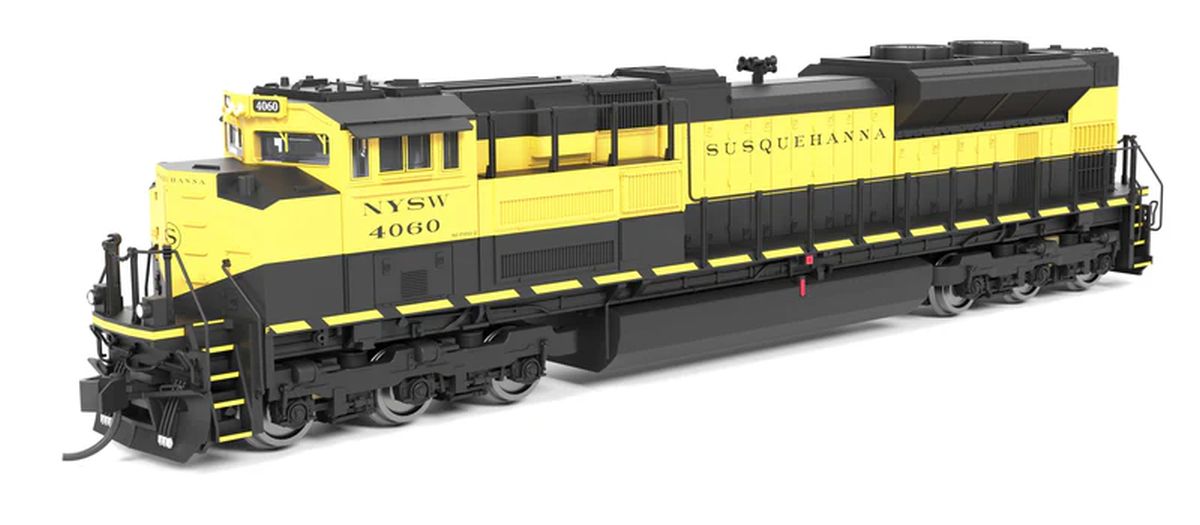 Broadway Limited 9976 EMD SD70ACe, NYSW 4060, Black and Yellow, Paragon4 Sound/DC/DCC