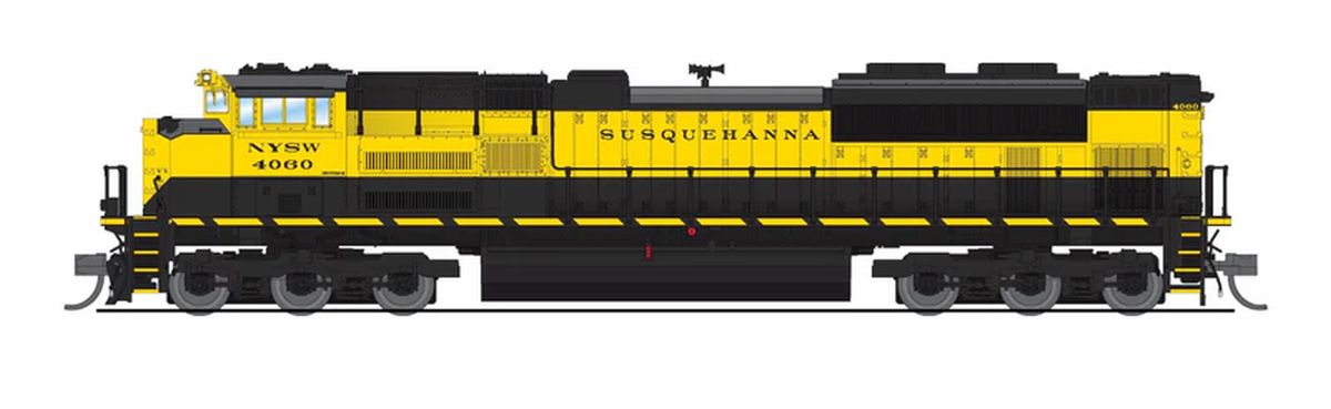 Broadway Limited 9979 EMD SD70M-2 (DC Silent) New York, Susquehanna and Western (NYSW) 4064