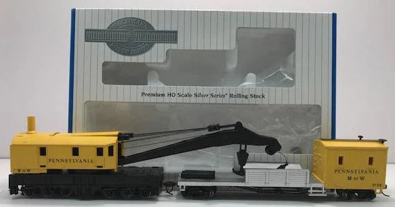 Bachmann 16114 Pennsylvania 250-Ton Steam Crane Car and Boom Tender