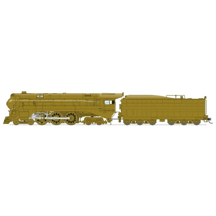 Broadway Limited 7356 ATSF Blue Goose, Unlettered, Painted Brass, Paragon4 Sound/DC/DCC, Smoke