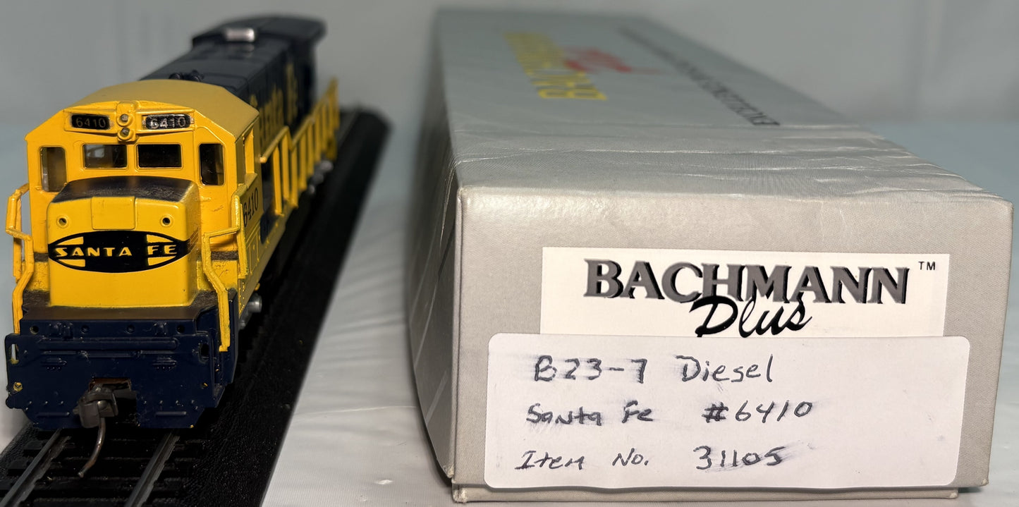 Bachmann Plus 31105 HO Santa Fe GE B23-7 Diesel Locomotive #6410