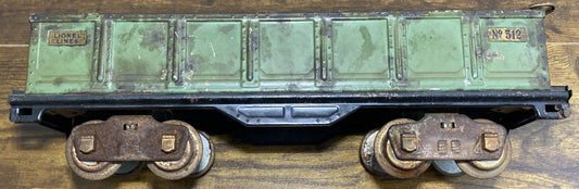 Lionel Pre War #512 Gondola Green