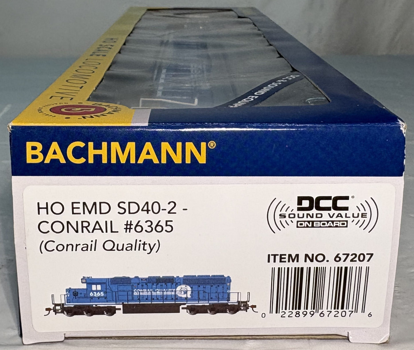 Bachmann 67207 CONRAIL SD40-2 Diesel Loco w/ DCC Sound on Board #6365