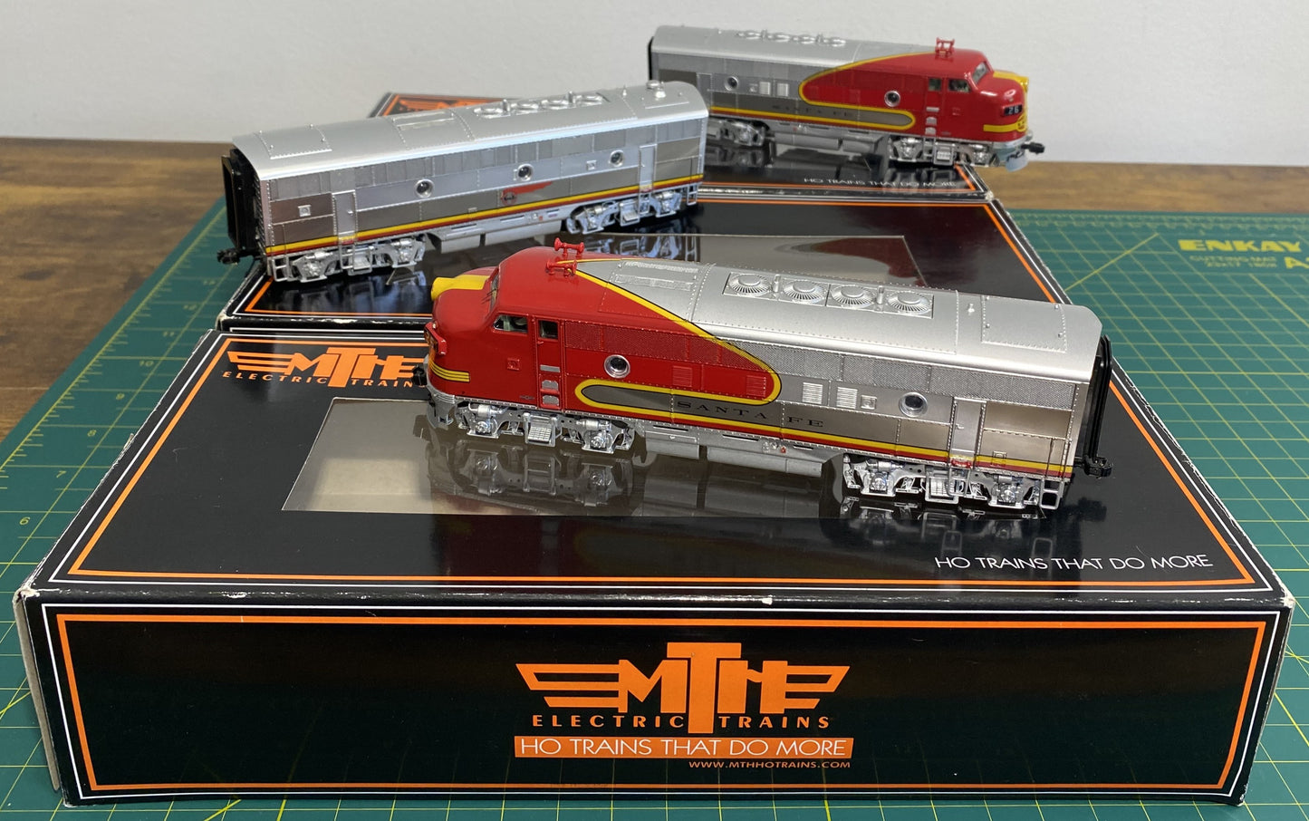 Santa Fe MTH 80-2185-1 HO Scale F-3 A/B/A Set With Proto-Sound 3.0