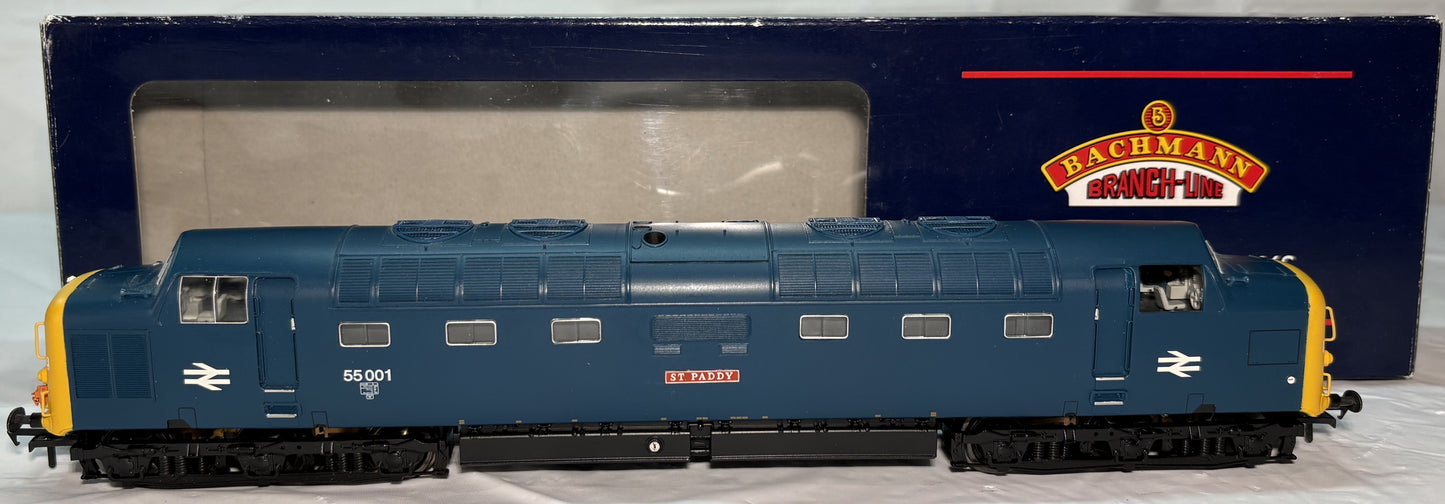 Bachmann Branchline 32-530DS Class 55 Deltic 55001 'St. Paddy' in BR Blue (DCC Sound Fitted)