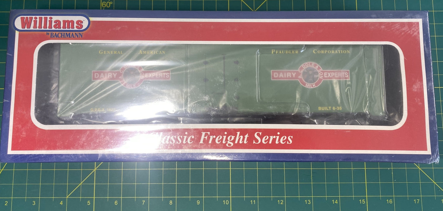 This is the Williams #47460 A. C. Dole and Sons Dairy Refrigerated Box Car