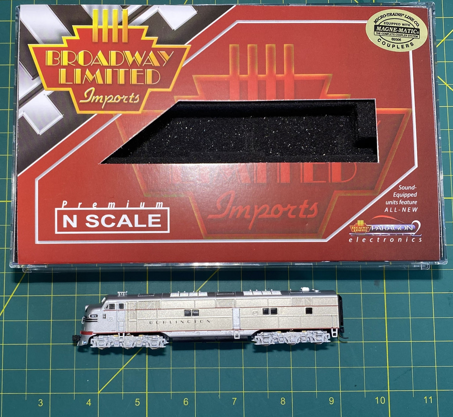 Broadway Limited 3224 N Scale Chicago, Burlington & Quincy EMD E7A Paragon2 #9917B