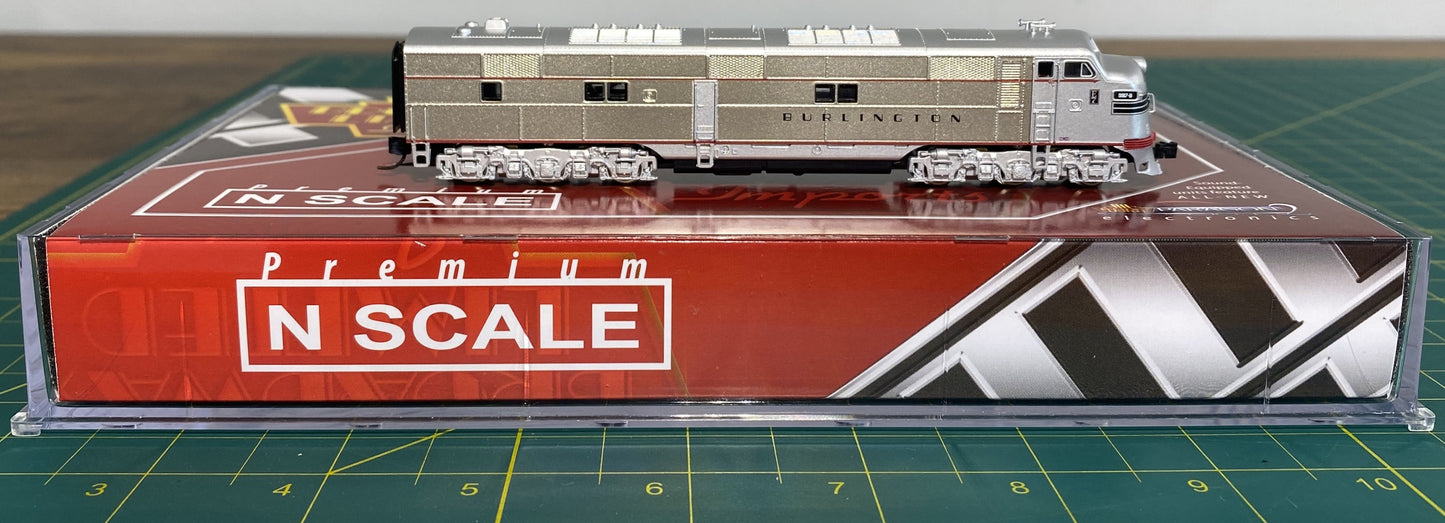 Broadway Limited 3224 N Scale Chicago, Burlington & Quincy EMD E7A Paragon2 #9917B
