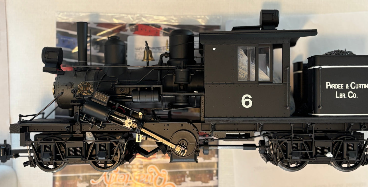 Bachmann 81180 Pardee & Curtin Lumber Climax Steam Locomotive #6