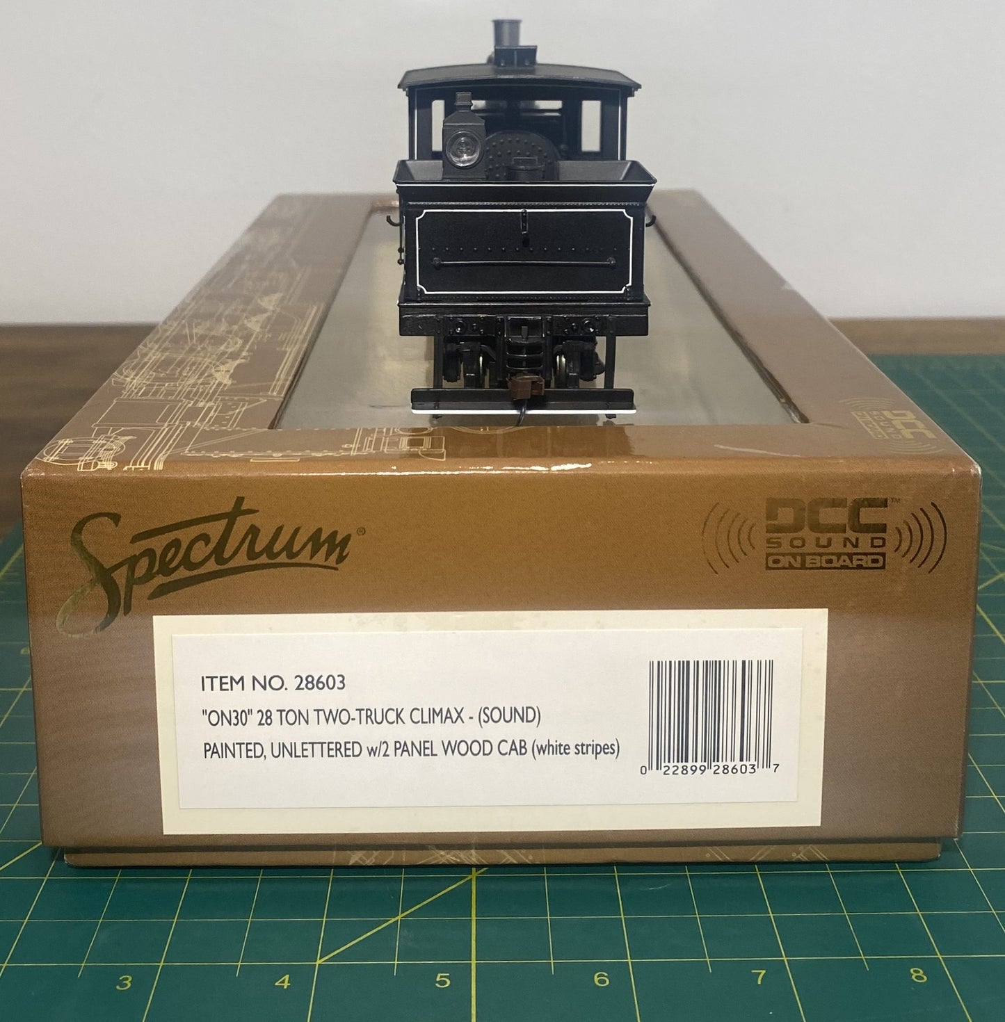 Bachmann 28603 On30 Painted & Unlettered 28-Ton Two-Truck Climax w/Sound & DCC