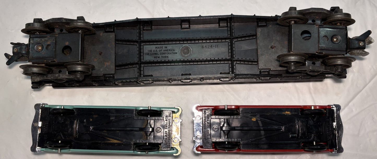 Lionel Post War 6424 Twin Auto Flat Car