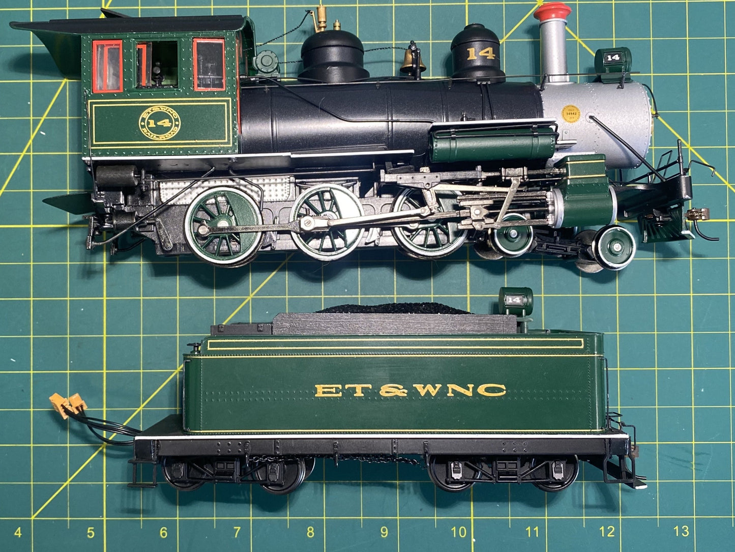Spectrum 28905 On30 Baldwin 4-6-0 Steam Loco DCC w/Sound ET&WNC #14 w/Steel Cab