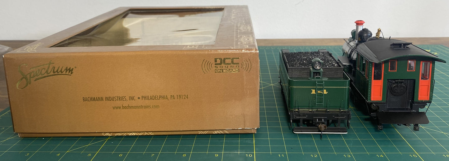 Spectrum 28905 On30 Baldwin 4-6-0 Steam Loco DCC w/Sound ET&WNC #14 w/Steel Cab