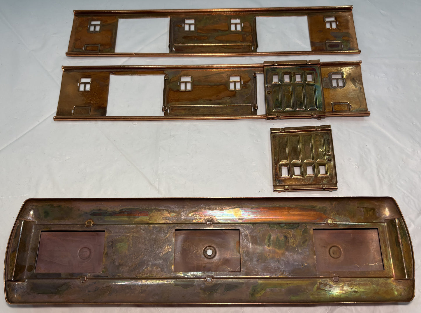 Lionel Pre War 332 Baggage Car Panels Copper Plated