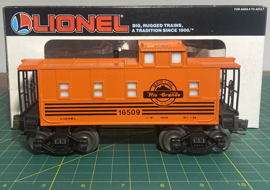Lionel Modern #6-16509 Denver & Rio Grande Square Window Caboose