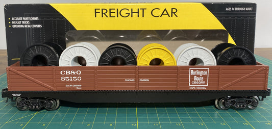 K-Line 6-22560 Burlington Wood-side Gondola #85150 w/Spool Load