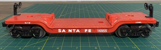 Lionel 6-16955 O Gauge Santa Fe Flatcar w/out Ertl Challenger