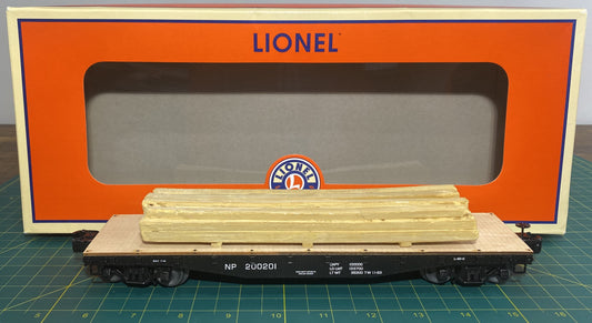 Lionel #6-82851 Northern Pacific 40' Flat w/ Lumber Load
