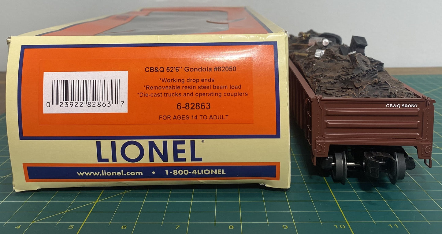 Lionel #6-82863 Chicago, Burlington & Quincey PS-5 Gondola's with Load