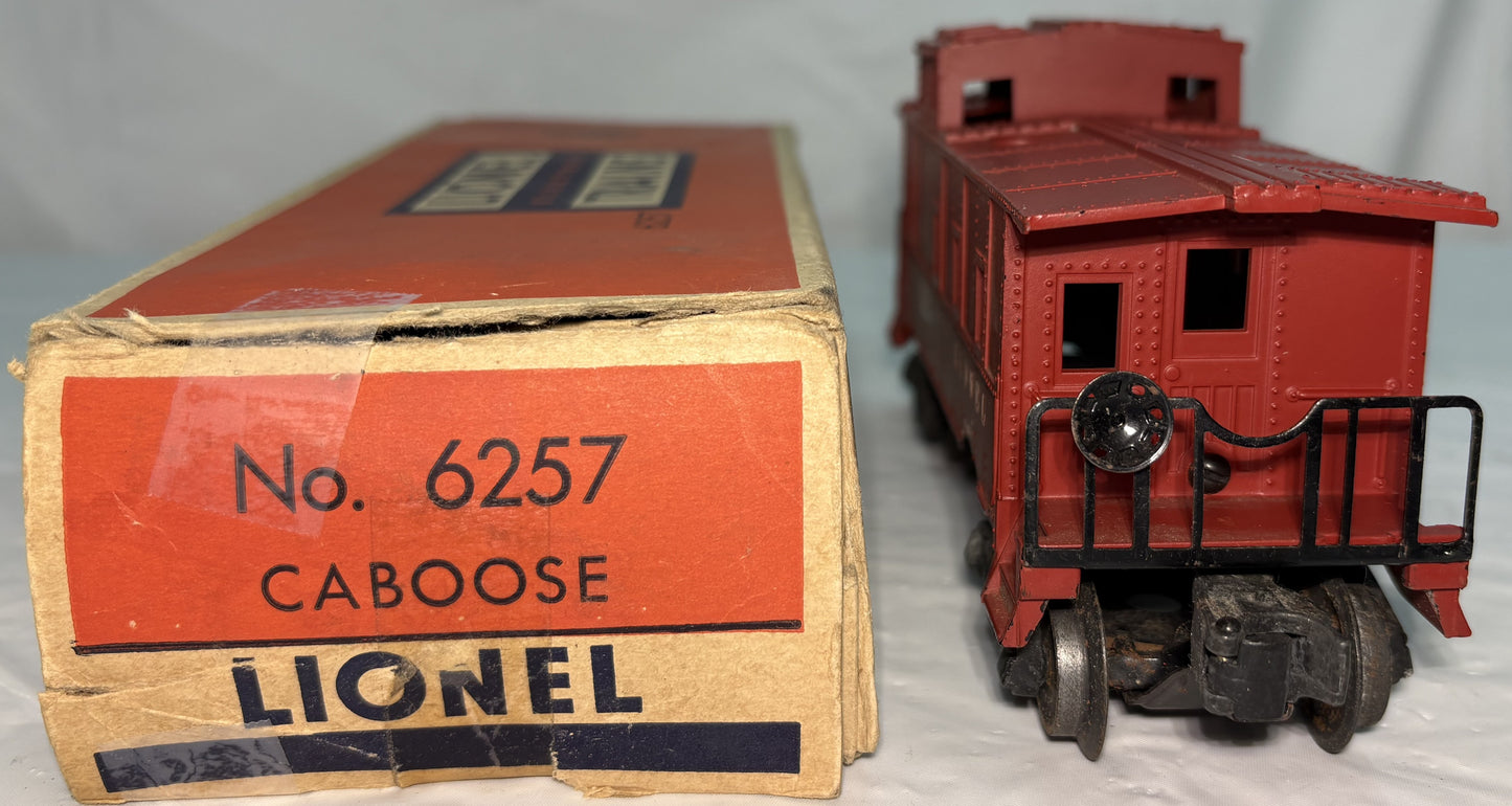 Lionel Post War 6257 Red Caboose