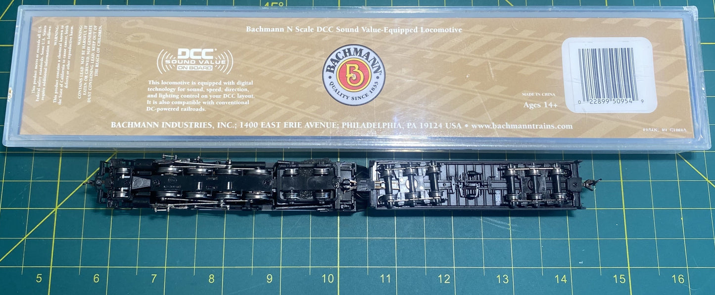 Bachmann 50954 Chesapeake & Ohio 2-8-4 Berkshire Tender w/Sound & DCC #2760