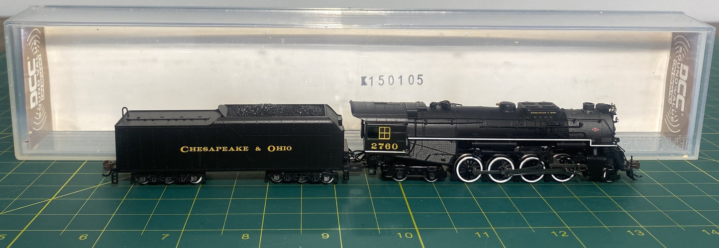 Bachmann 50954 Chesapeake & Ohio 2-8-4 Berkshire Tender w/Sound & DCC #2760