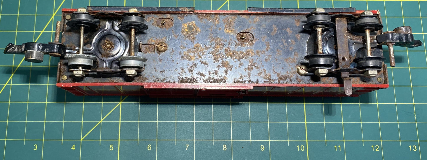 American Flyer Box Car #734 Painted Red