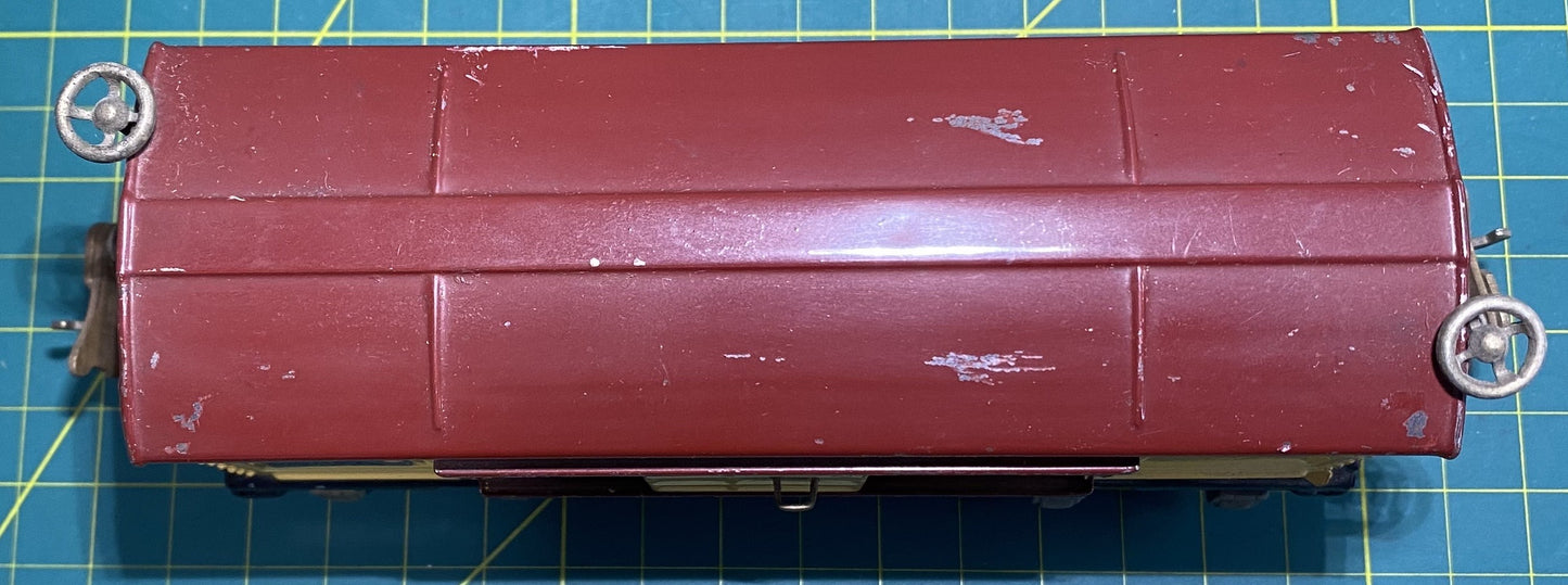 Lionel Pre War 655 Box Car Cream and Maroon Roof