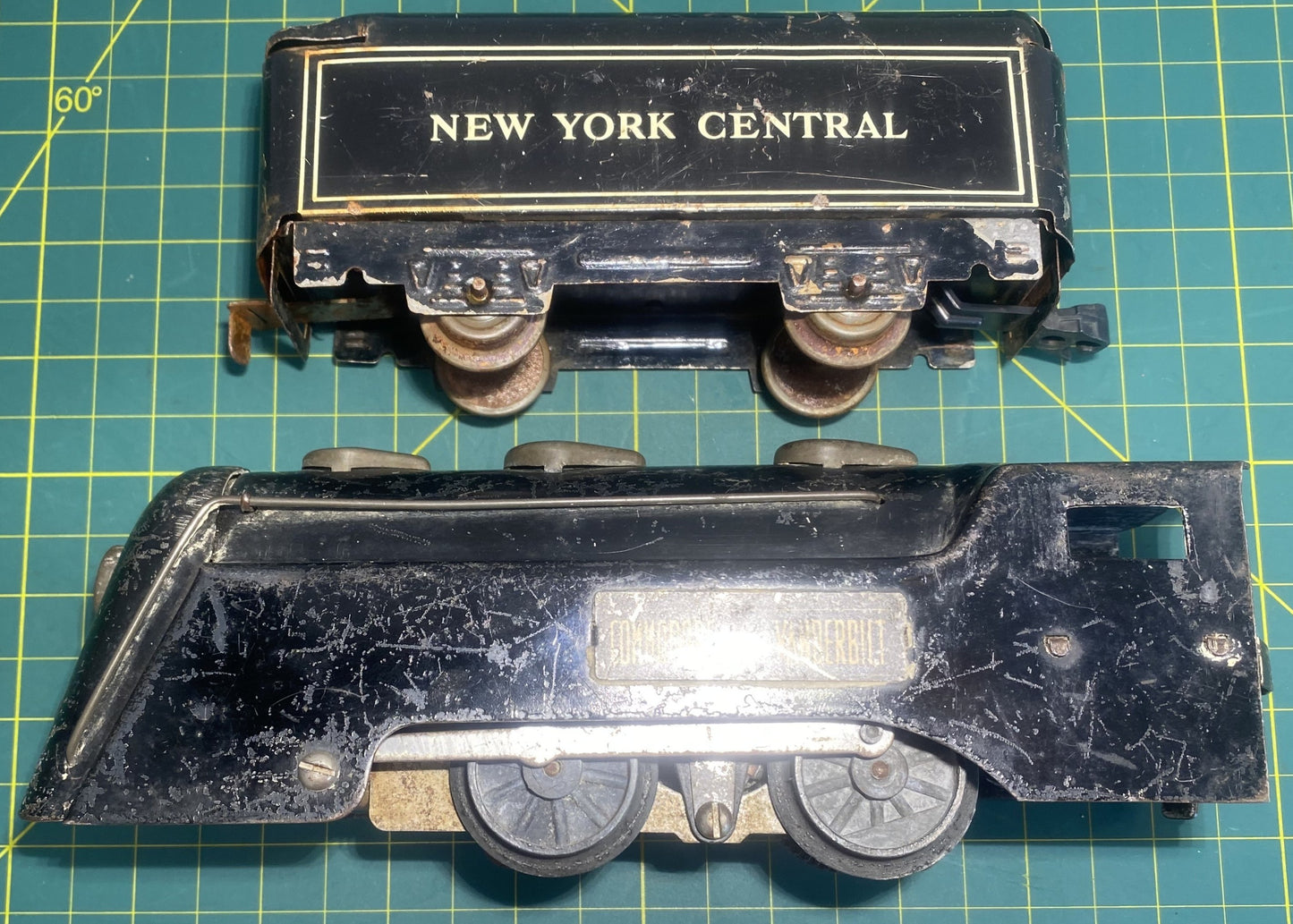 Marx Steam Locomotive and Tender #594