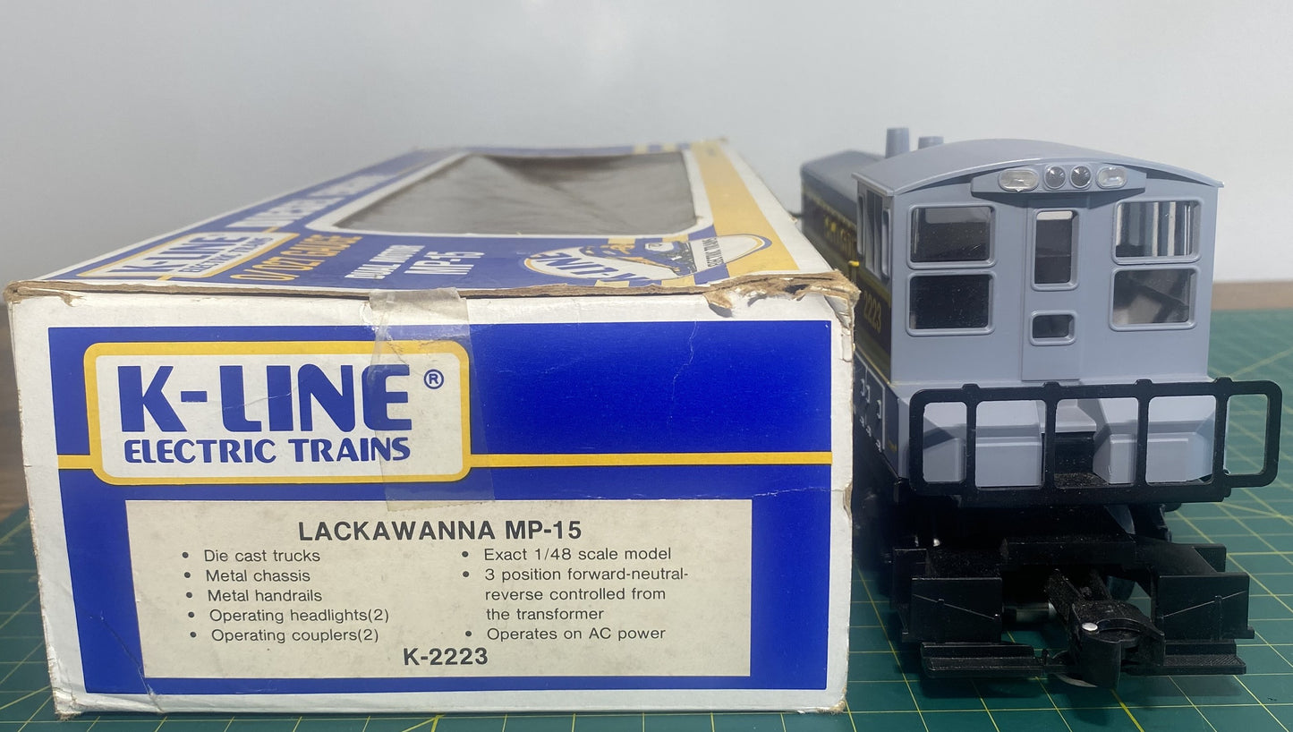 K-Line K-3222 Lackawanna MP15 Diesel Locomotive #2223