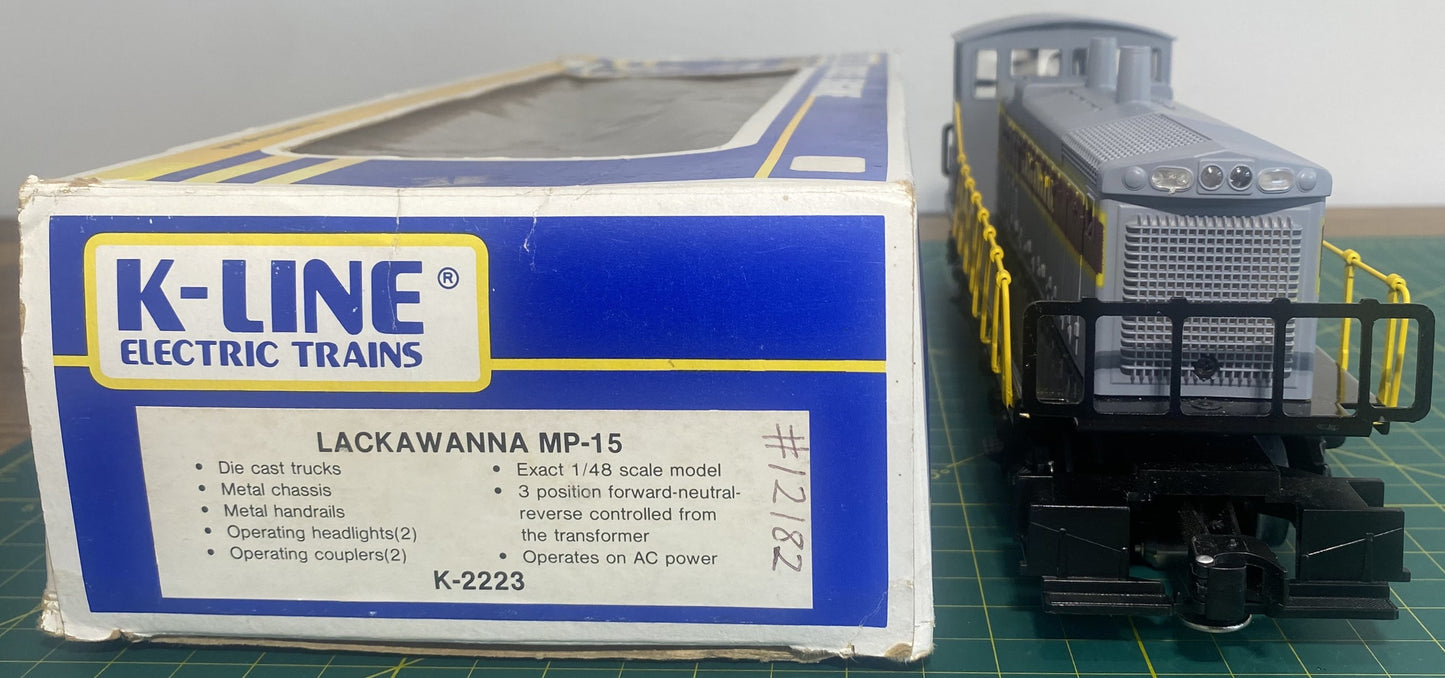 K-Line K-3222 Lackawanna MP15 Diesel Locomotive #2223