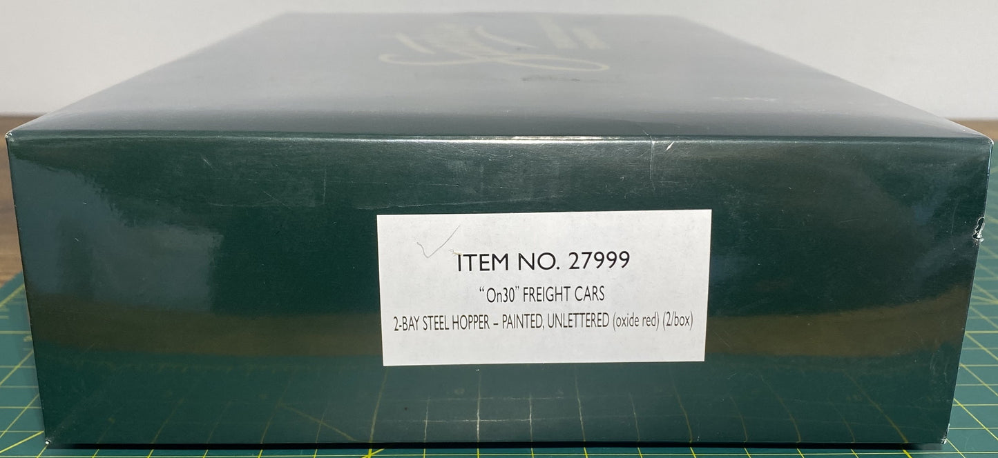 Bachmann On30 27999 Painted & Unlettered 2-Bay Steel Hopper