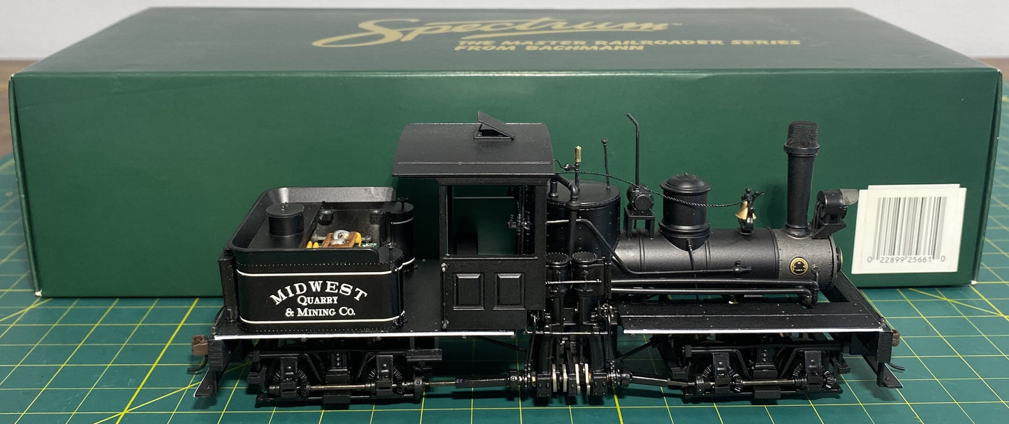 Bachmann 25661 On30 Midwest Quarry & Mining Co. Two-Truck Shay Steam Locomotive