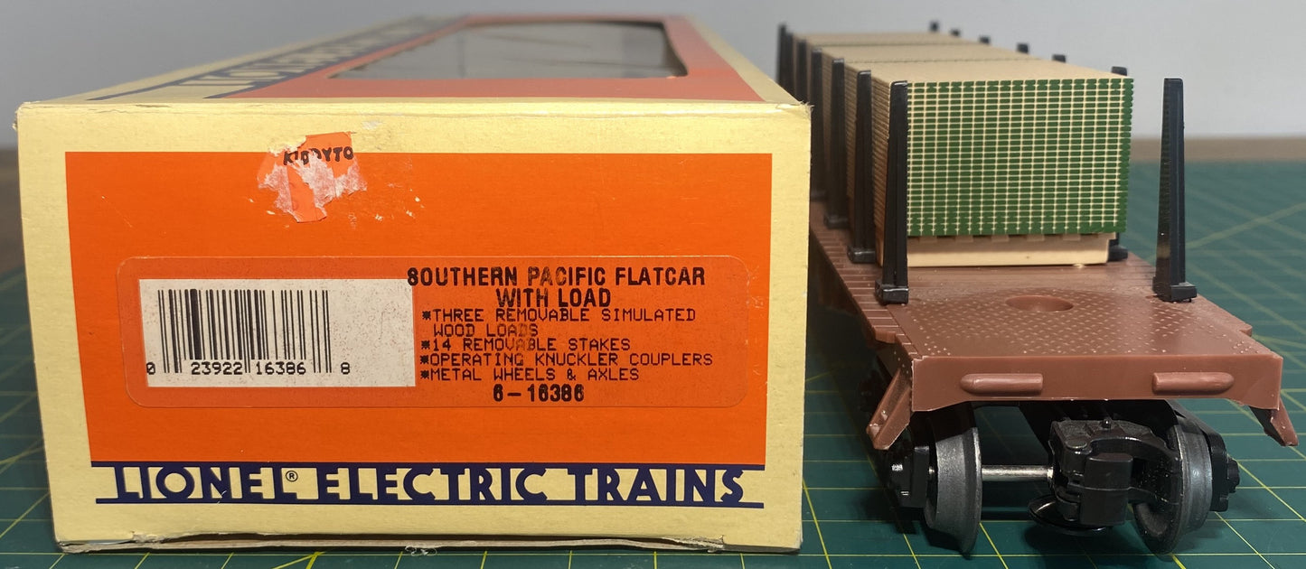 Lionel 6-16389 Southern Pacific Flatcar with Load
