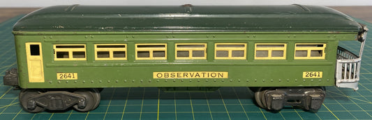Lionel Pre War 2641 Passenger Car Green