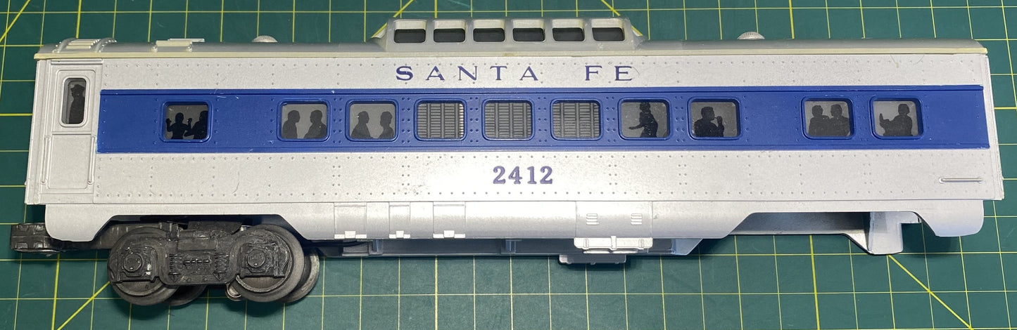 Lionel Post War 2412 Passenger Car Santa Fe