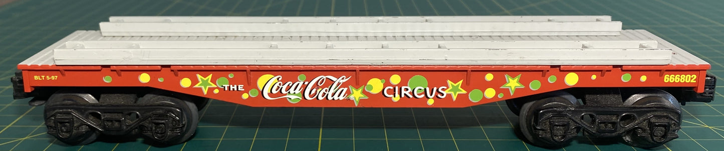 K-Line 666802 Coca-Cola Flatcar without Circus Wagons