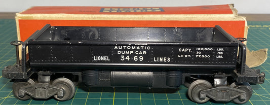 Lionel Post War 3469 Operating Coal Unloading Car