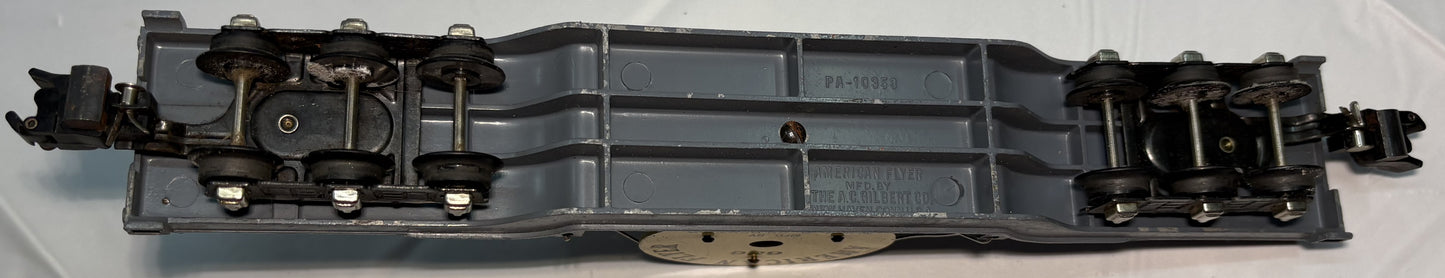 American Flyer 636 Erie Flat Car W/ Reel Load