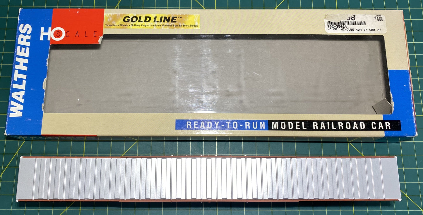 Walthers 932-35014 Gold Line 86’ Hi Cube Boxcar 4 Door PRR