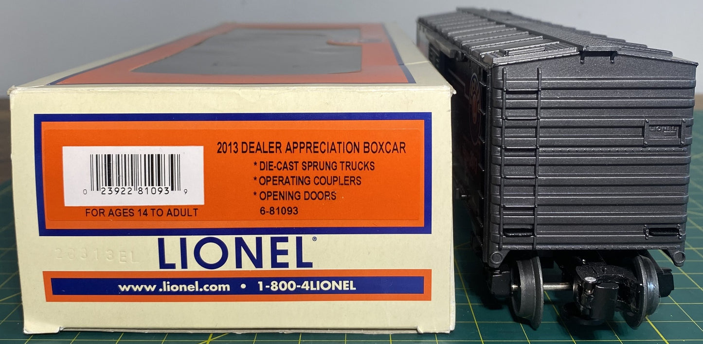 Lionel 6-81093 Dealer Appreciation Box Car 2013