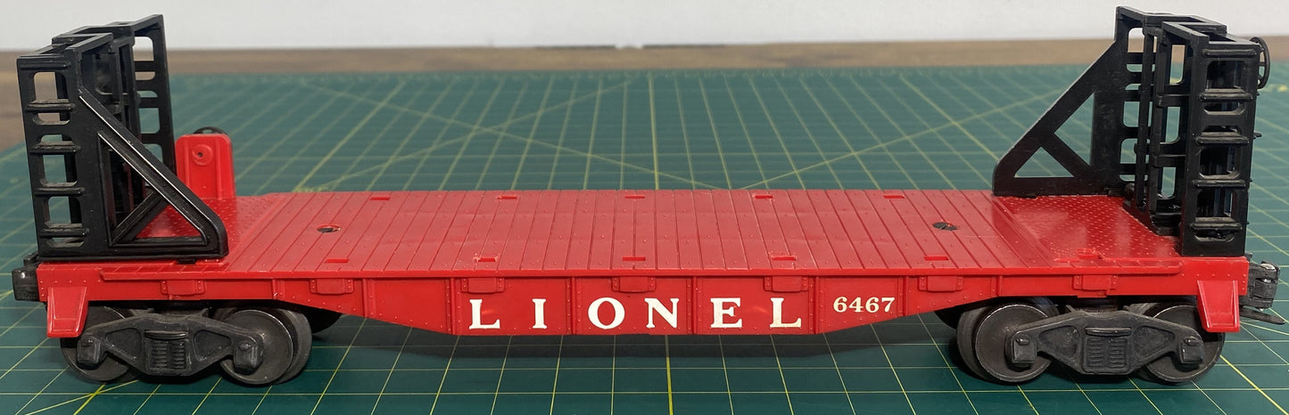 Lionel Post War 6467 Miscellaneous Flat Car with Bulkheads
