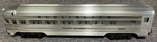 Lionel #9580 Burlington Silver Veranda Passenger