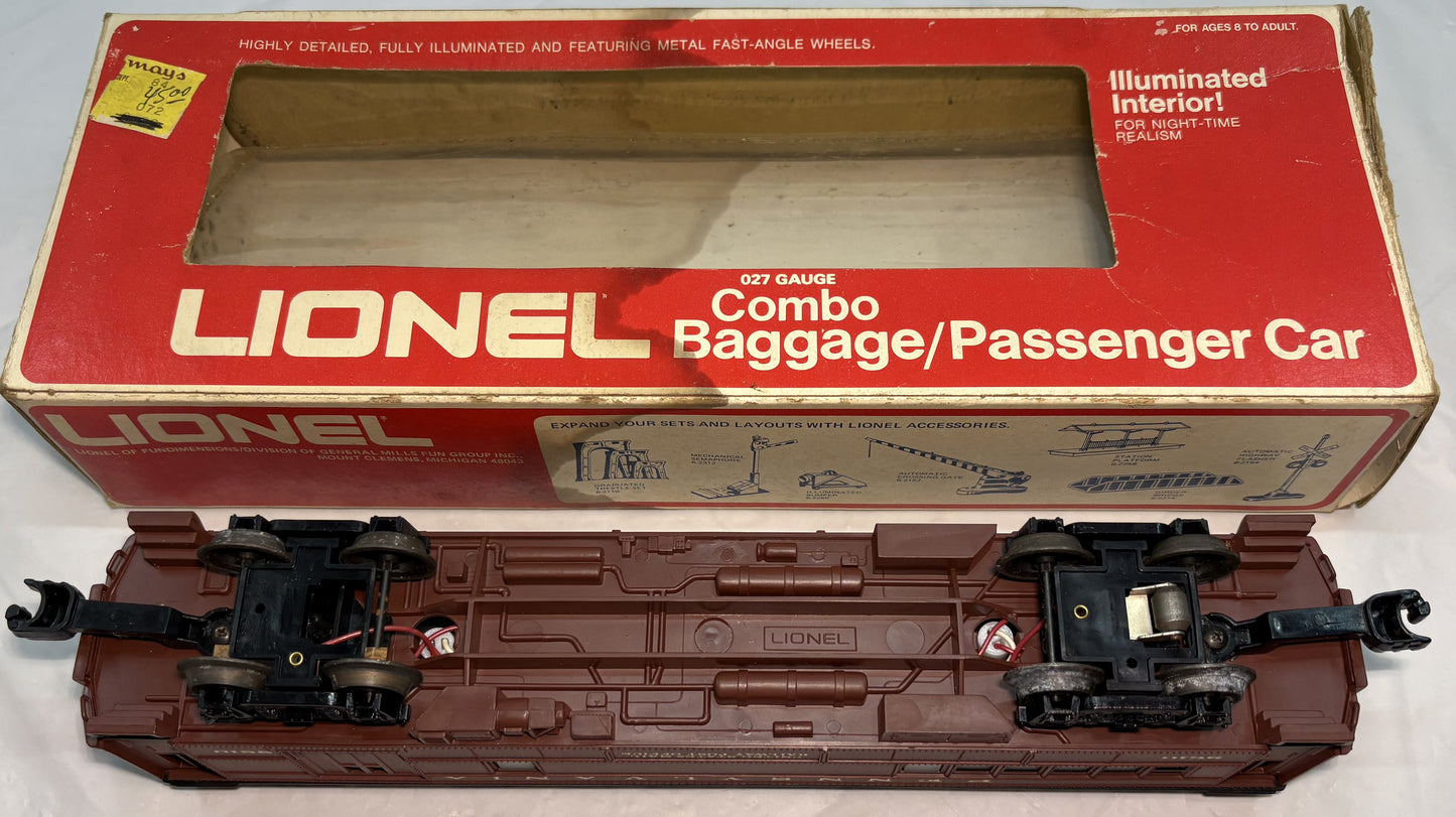 Lionel 9510 Pennsylvania Mail Combo Baggage/Passenger Car