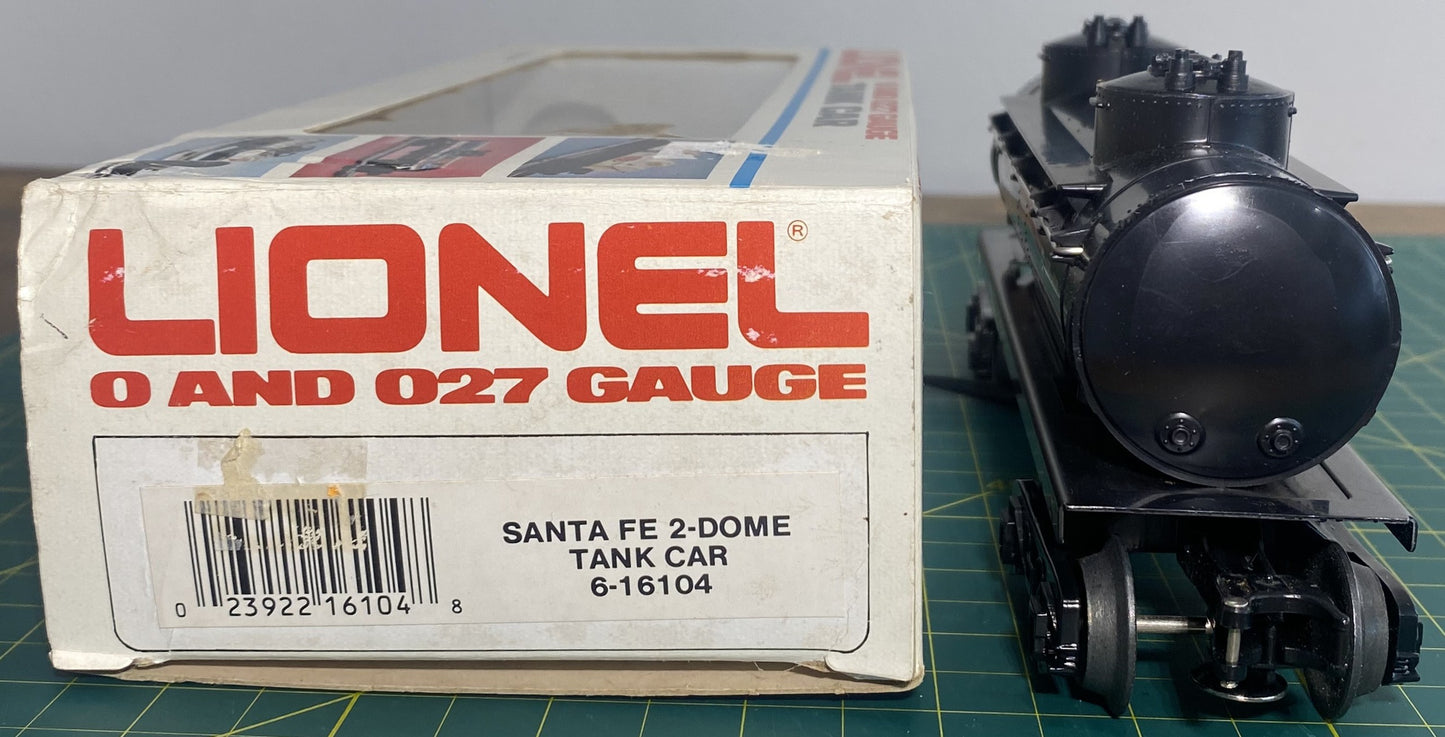 Lionel 6-16104 Santa Fe 2-Dome Tank Car