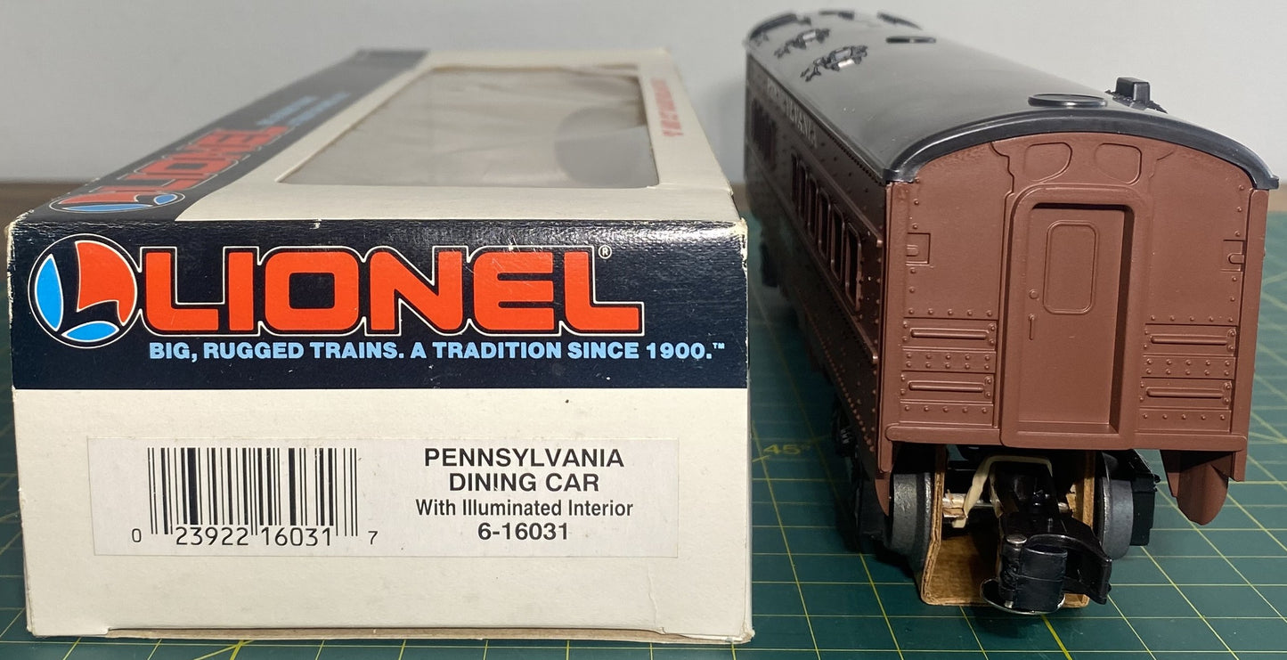 Lionel 6-16031 Pennsylvania Dining Car w/ illuminated interior